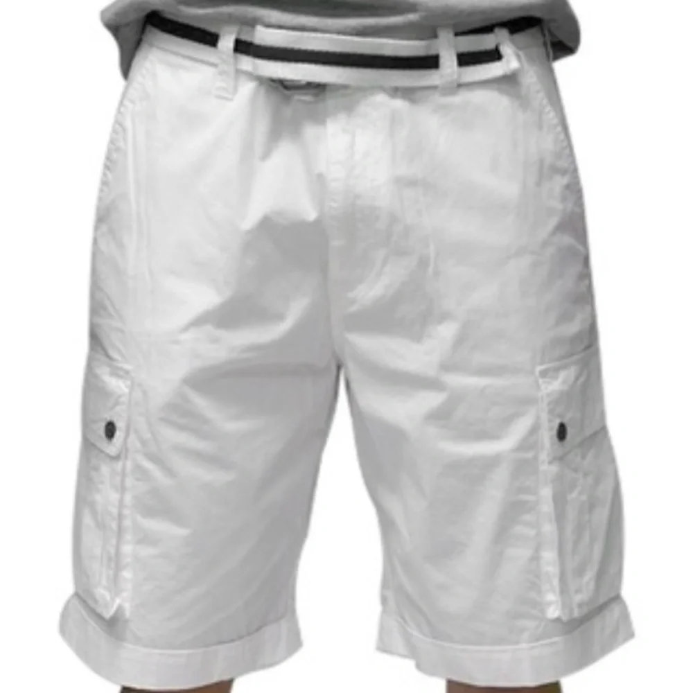 Marc Echo cut & sew men’s twill cargo shorts size 42 front‎ back & side pockets